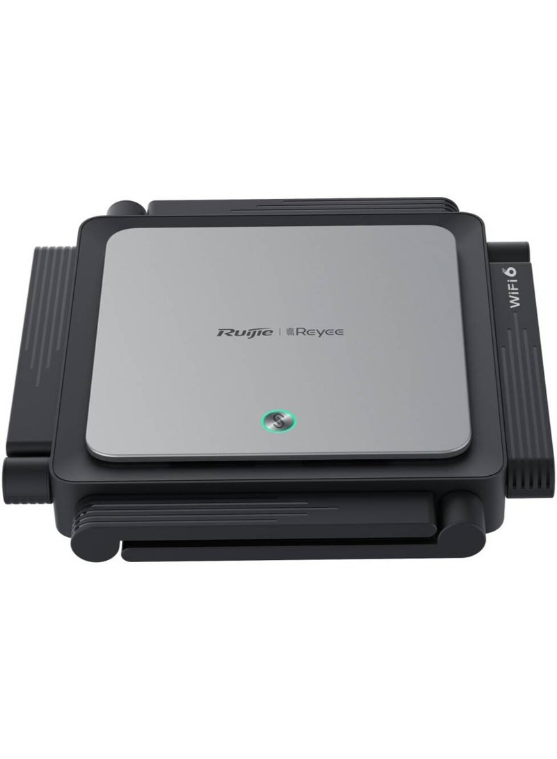 Ruijie RG-EW3200GX PRO Wi-Fi 6 Mesh Router – 3200Mbps Speed, 4×4 MIMO, 8 High-Gain Antennas, Dual-Band, 192 Users, VPN, IPTV Support, Parental Controls, 1 WAN & 4 LAN Ports, Repeater/Router/AP/WISP Modes, IPv6, APP Management, Compact Design | RG-EW3200GX PRO - Image 3